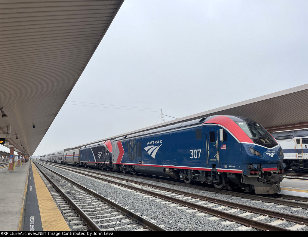 ALC-42 # 307 and 339 on the point of Amtrak Train # 14